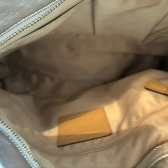 Vintage Y2K Coach Metallic Silver Hobo Bag coach Carly with handmade charm - Picture 12 of 14